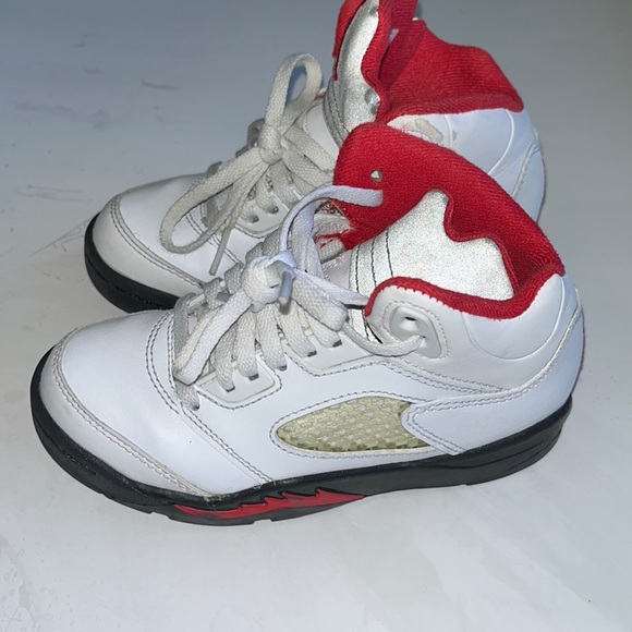 Nike Air Jordan 5 retro kids, fire red/white/blk - Picture 2 of 10